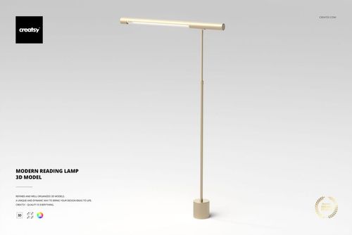 Modern Task Lamp 3D Model - mockup preview 1