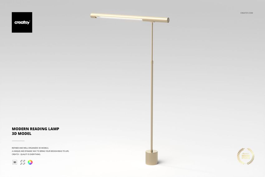 Modern Task Lamp 3D Model - mockup screenshot 1