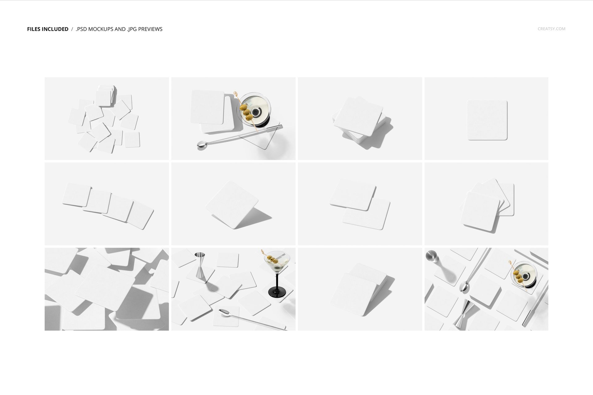 Square Coasters Mockup Set v.4 - mockup screenshot 2