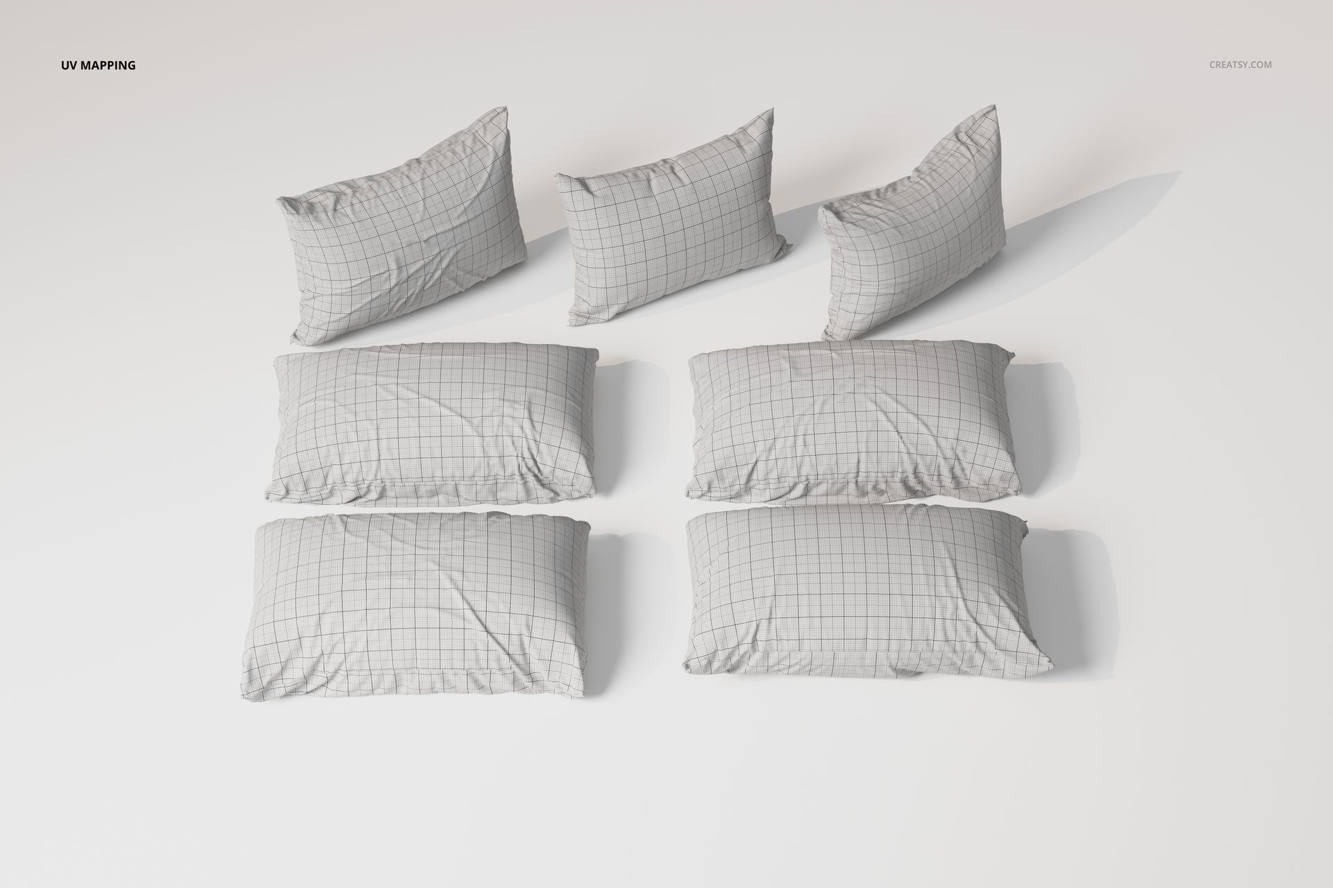 Rectangular Sleeping Pillows 3D Model - mockup screenshot 5
