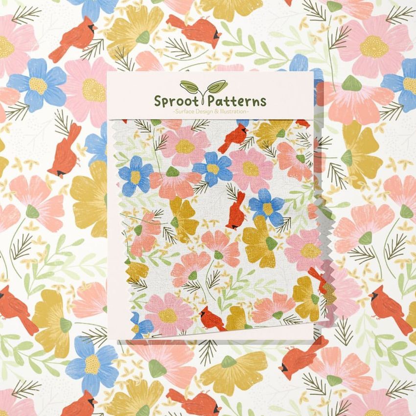 Floral Pattern  by Sproot Patterns - Files in Use example