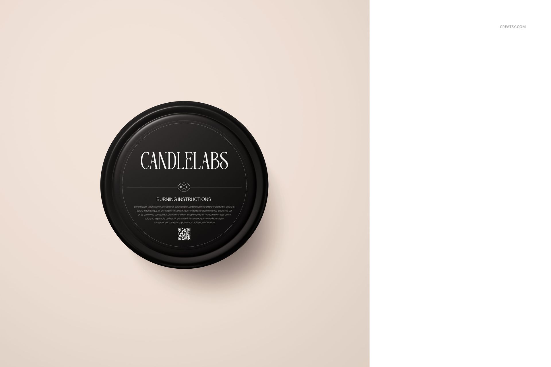 Satin Finish 4 oz. Candle Tin Mockup Set - Cotton Wick - mockup screenshot 6
