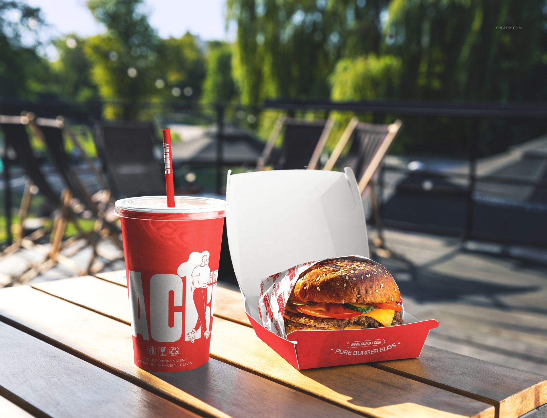 The Ultimate Fast Food Restaurant & Burger Branding Mockup Bundle - mockup screenshot 14