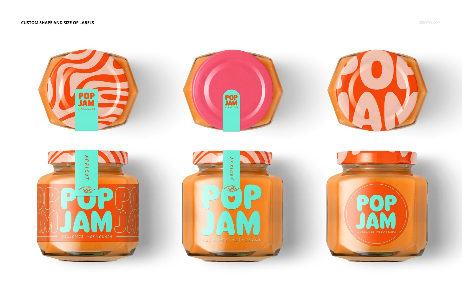 Persimmon Jam Jar Mockup Set - mockup screenshot 4