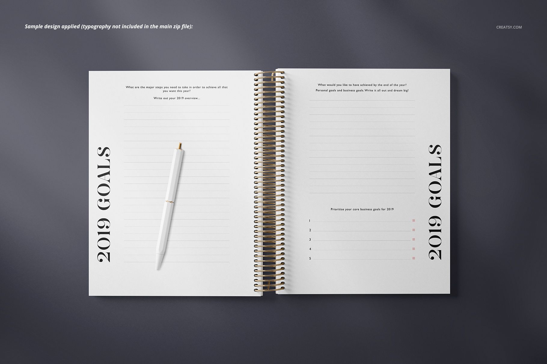 Coil Binding Planner Mockup Set - mockup screenshot 4