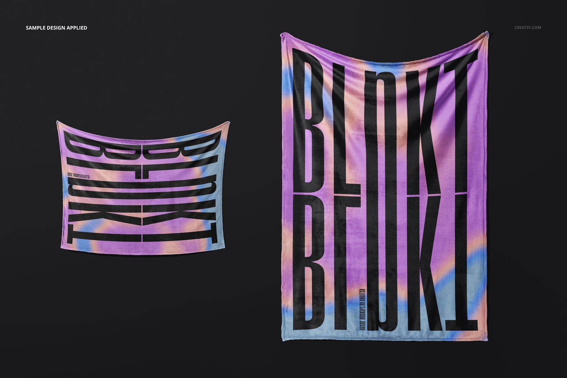 Fleece Blanket Mockup Set v.2 - mockup screenshot 4
