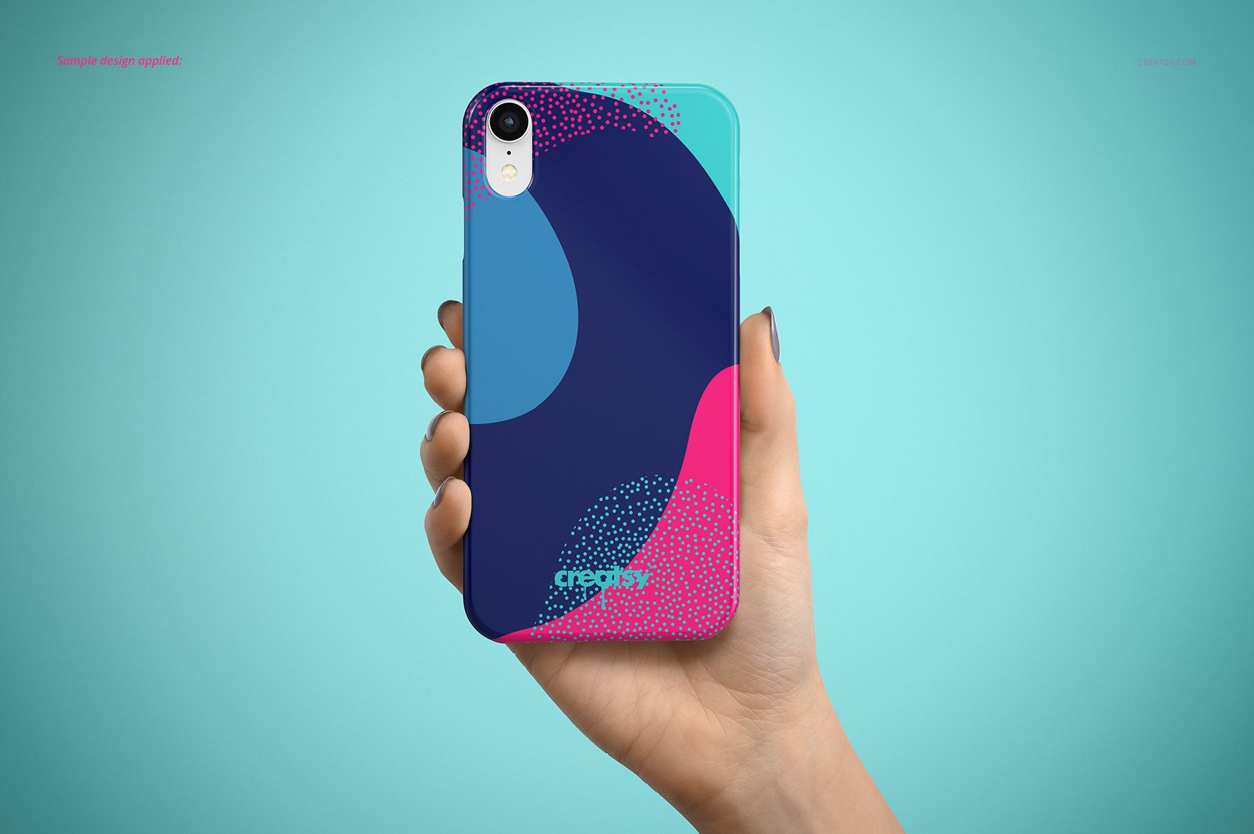 iPhone XR Snap Case Mockup Set (glossy) - mockup screenshot 11