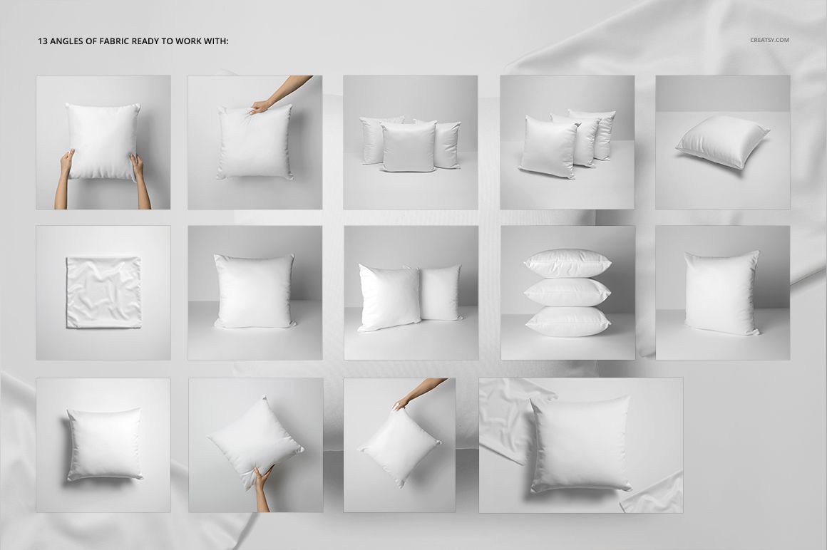Polyester Throw Pillow Mockup Set - mockup screenshot 2