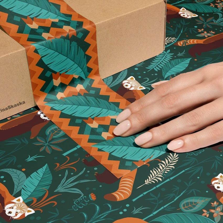 Red Panda Tape by Irina Skaska - Files in Use example