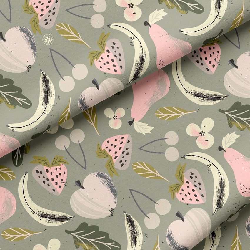 Grunge Vector Fruits Pattern by Webvilla Studio - Files in Use example