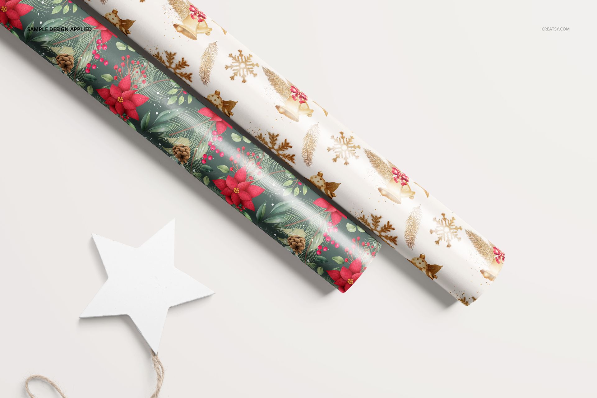 Gift Wrapping Paper Mockup Set - mockup screenshot 4