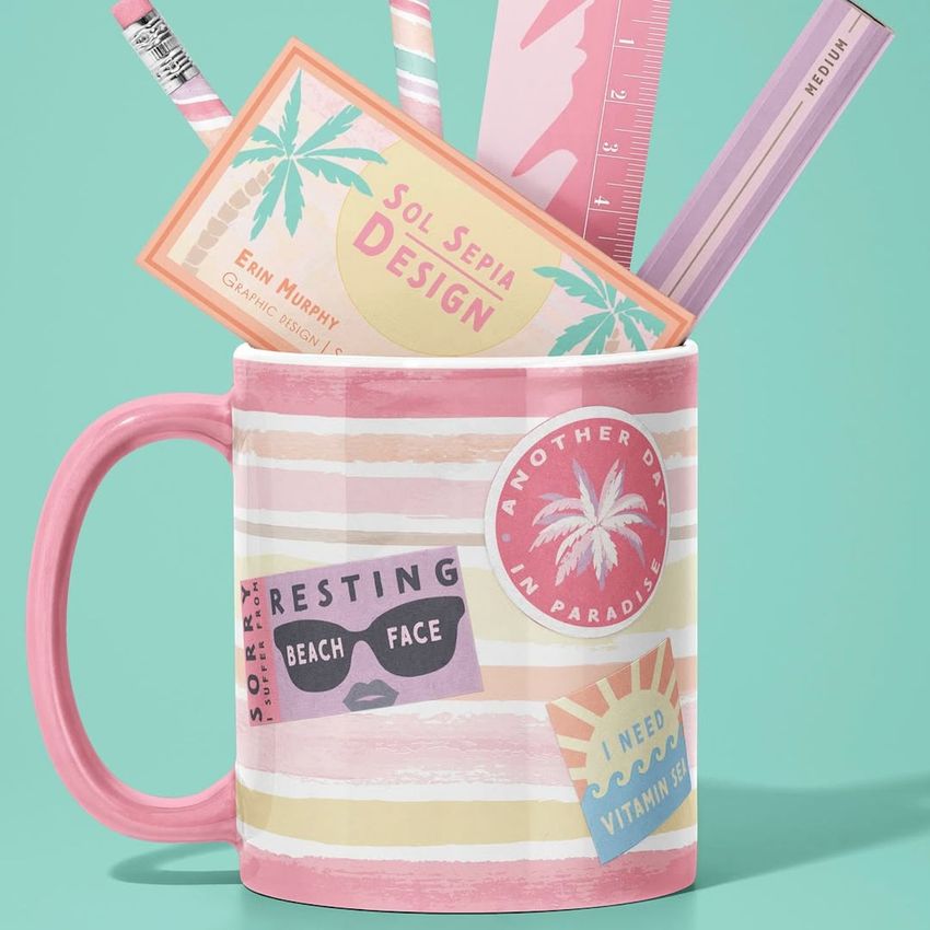 Resting Beach Face by Sol Sepia Design - Files in Use example