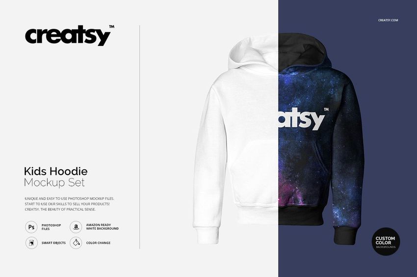 Kids Hoodie Mockup Set - mockup screenshot 1
