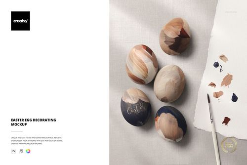 Easter Egg Decorating Mockup - mockup preview 1