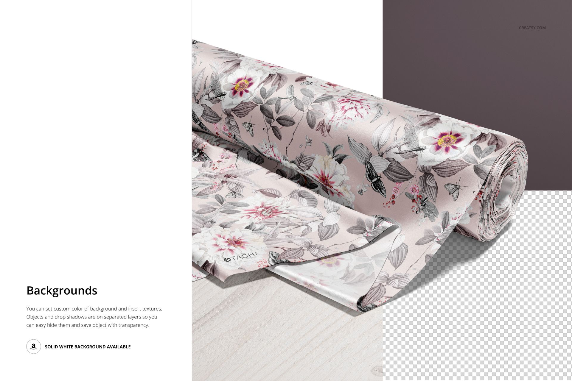 Satin Fabric Roll Mockup (11/FFv.12) - mockup screenshot 5