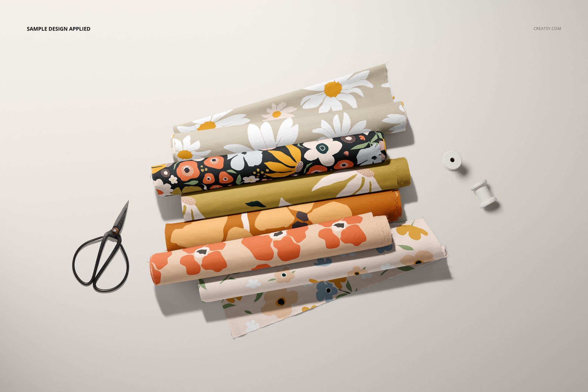 Versatile Fabric Rolls Mockup - mockup screenshot 4