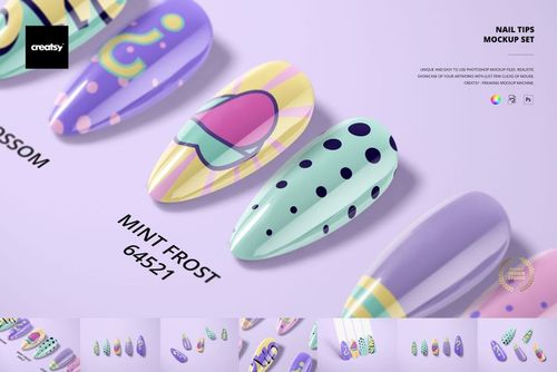 Nail Tips Mockup Set - mockup preview 1