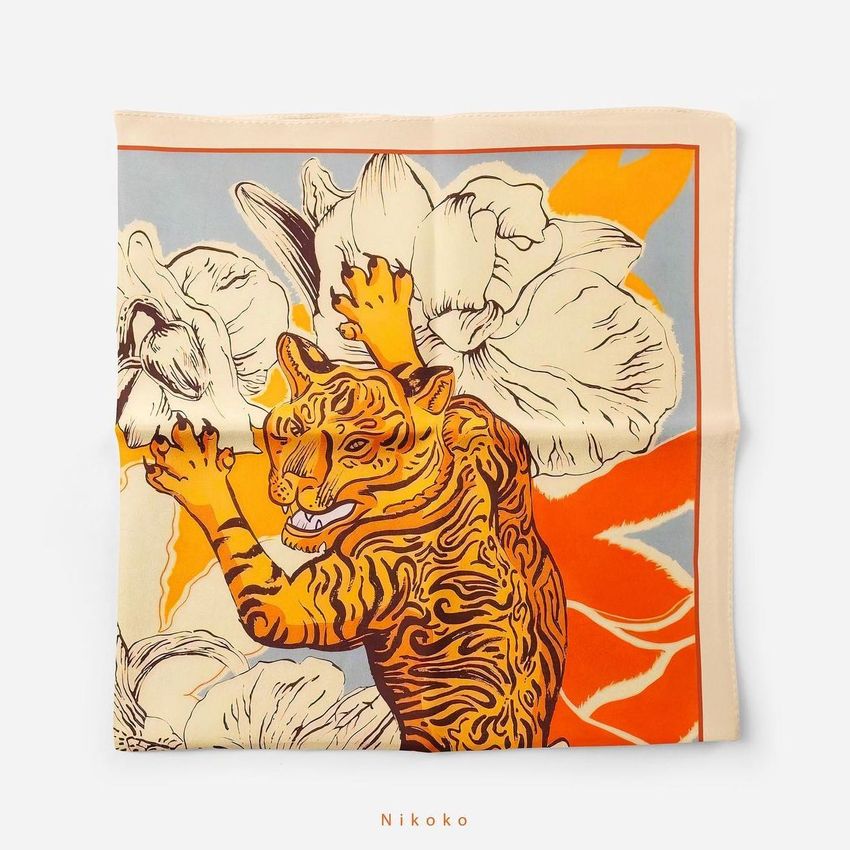 Dancing Tigers by  Nikoko Scarf - Files in Use example