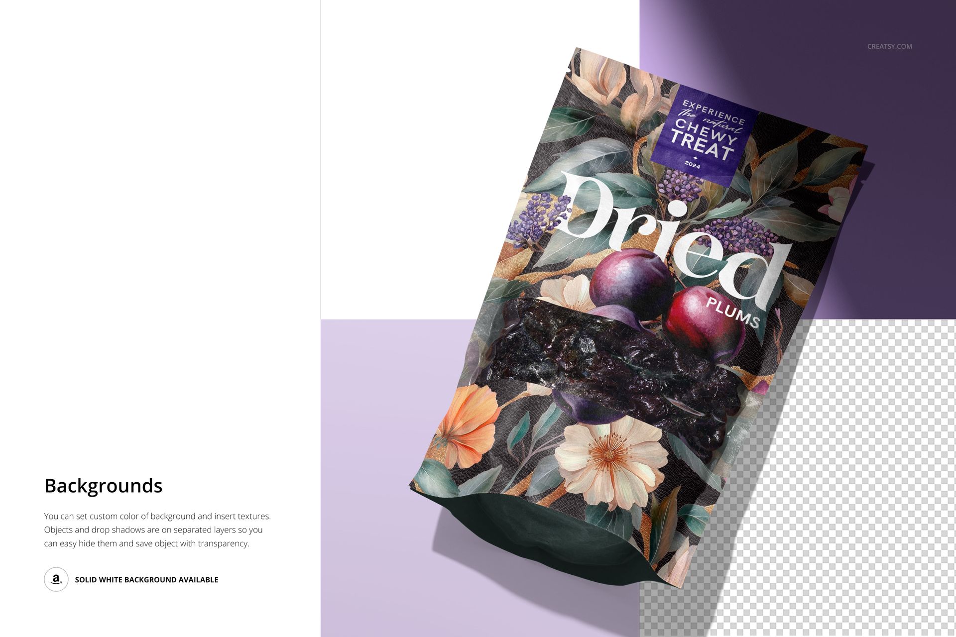 Dried Plums Paper Pouch Mockup Set - mockup screenshot 8