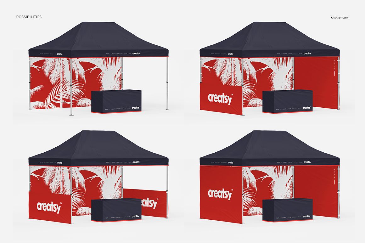Pop Up Tent 10x15 Mockup - mockup screenshot 3