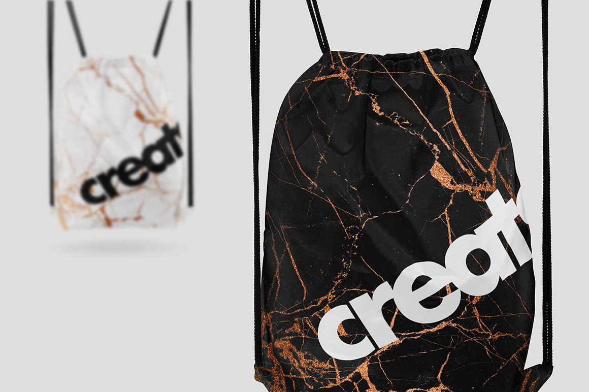 Drawstring Bag Mockup Set - mockup screenshot 4