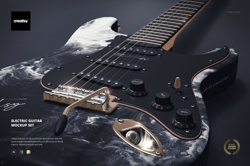 Electric Guitar Mockup Set - mockup screenshot 1