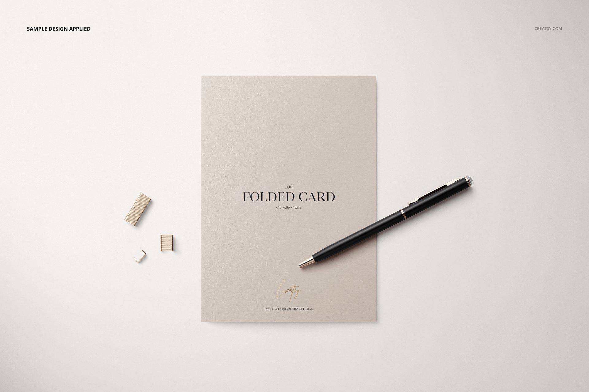 Folded Card Mockup Set - mockup screenshot 6