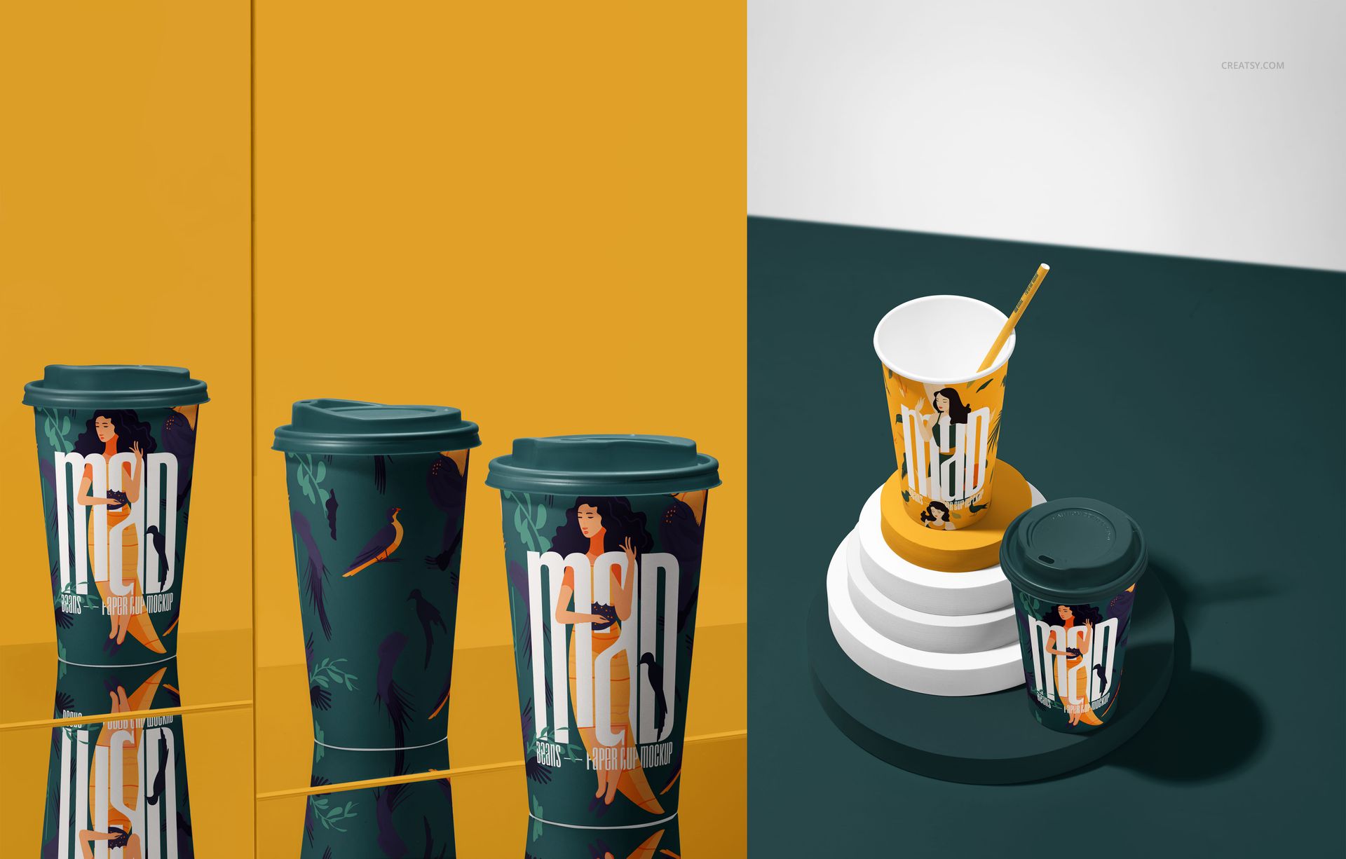 Paper Cup Mockup Set v.7 - mockup screenshot 9