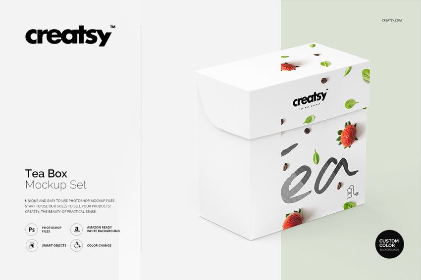 Tea Box Mockup Set - mockup screenshot 1