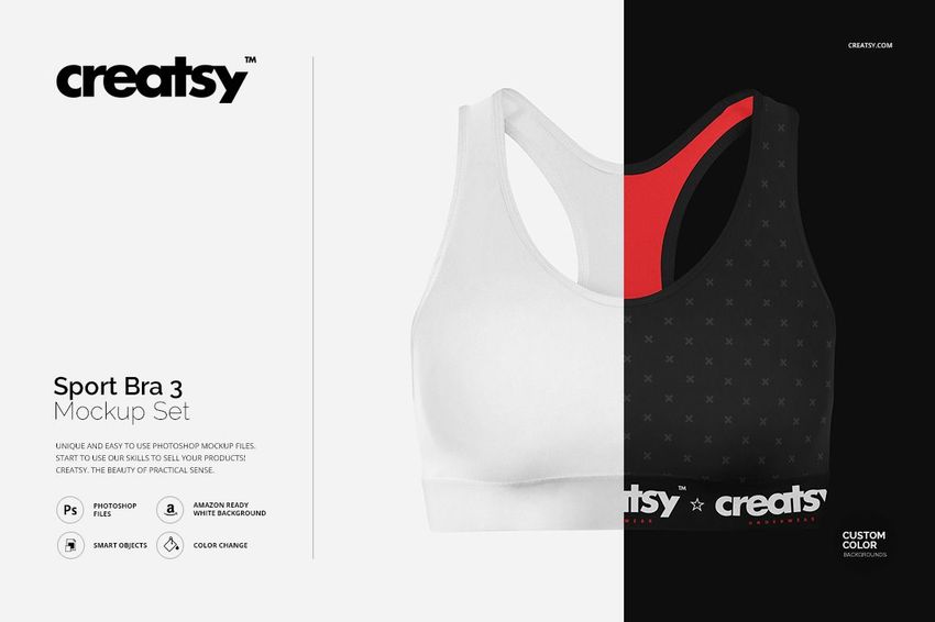 Sport Bra 3 Mockup Set - mockup screenshot 1