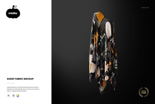 Ghost Fabric Mockup - mockup preview 1
