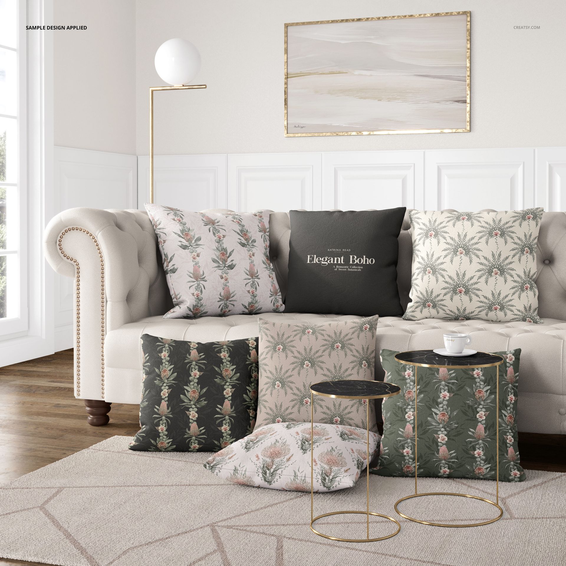 Luxury Interior Pillow Mockup - mockup screenshot 4