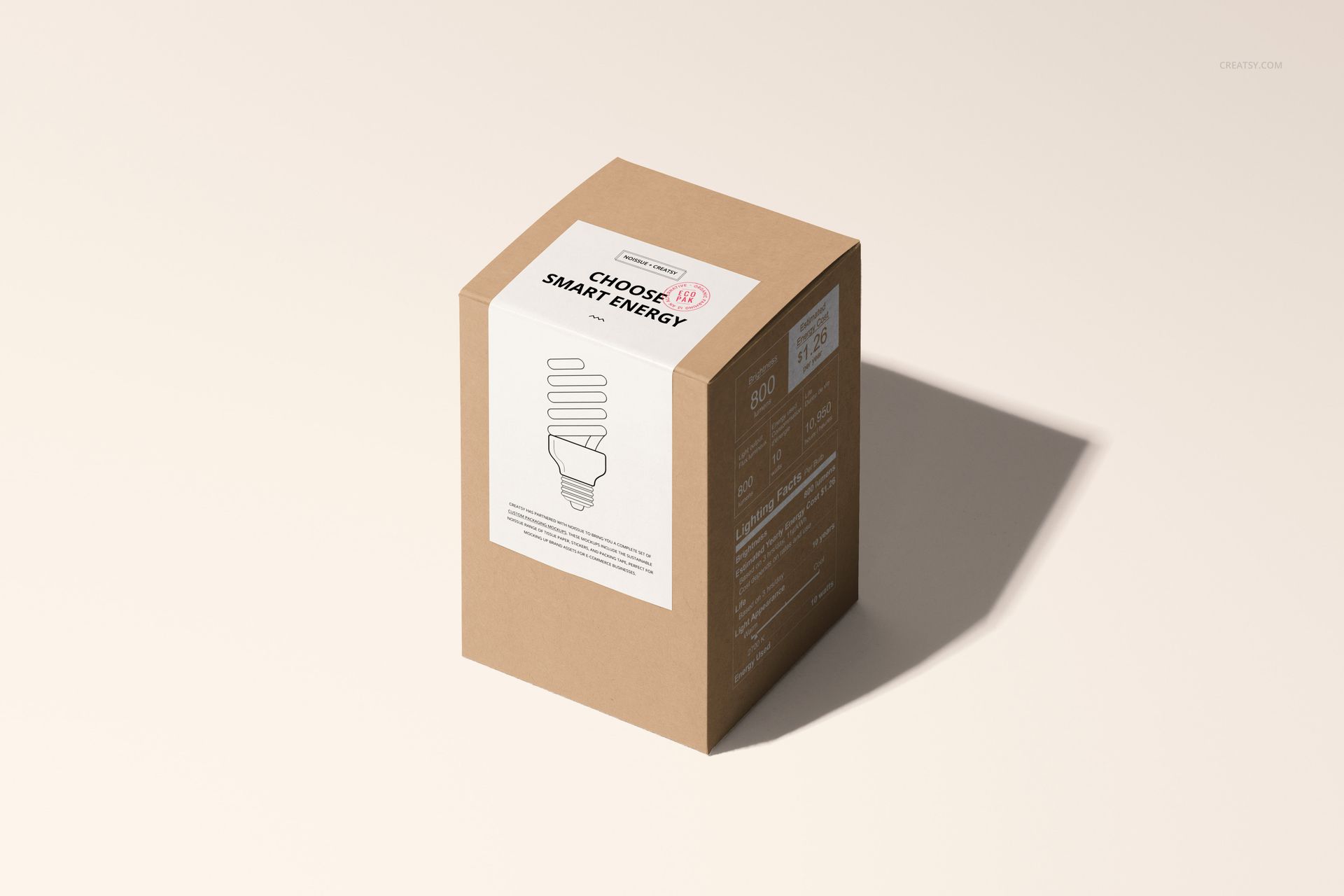 Tall Box with Sticker Mockup Set - mockup screenshot 5