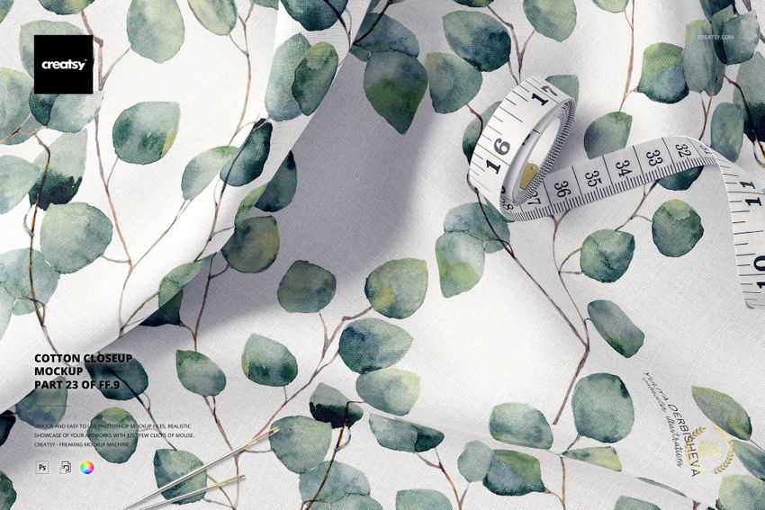 Cotton Closeup Mockup (23/FFv.9) - mockup screenshot 1