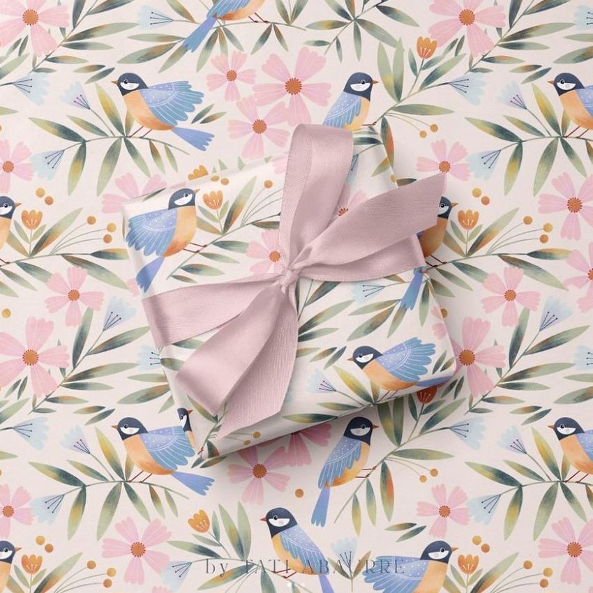 Birds Pattern  by Tati Abaurre - Files in Use example