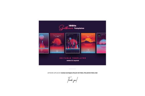 Five iPhone 12 glossy snap cases in various colors displayed upright, each featuring a vibrant, retro-themed design.