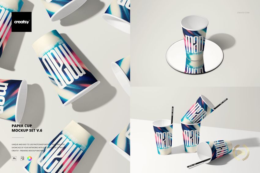 Paper Cup Mockup Set v.6 - mockup screenshot 1