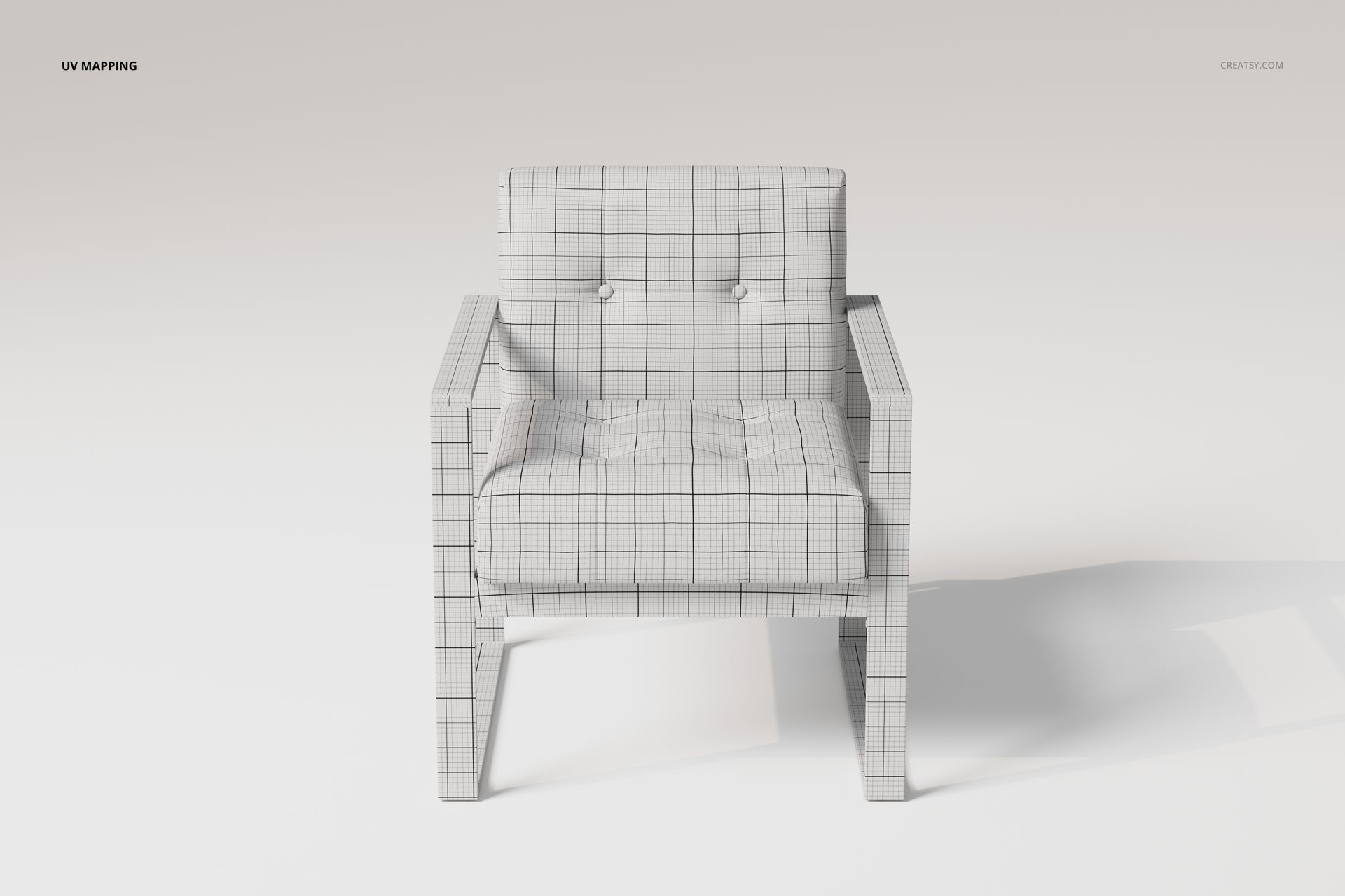 Modern Glamour Armchair 3D Model - mockup screenshot 5