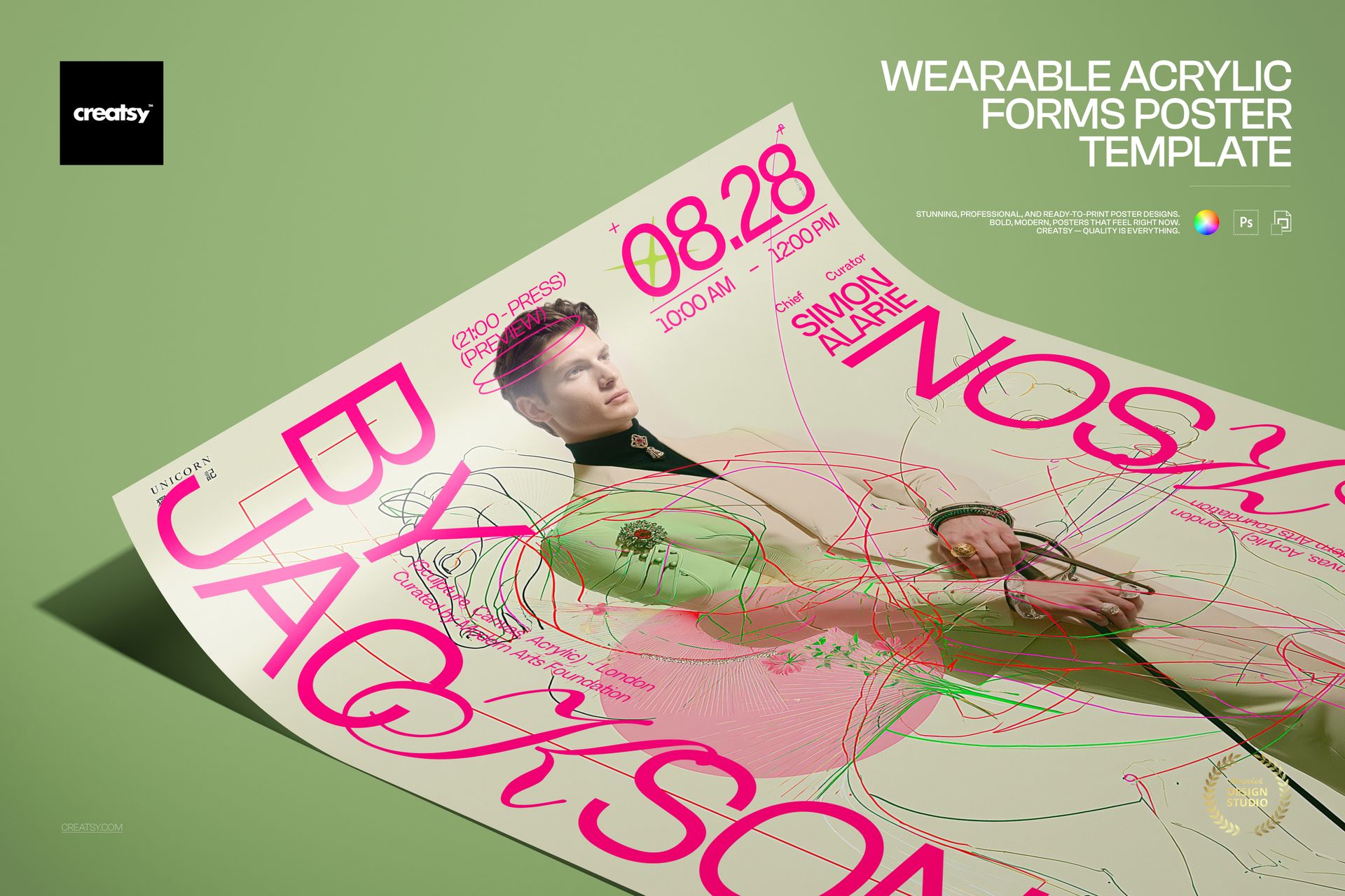 Wearable Acrylic Forms Poster Template