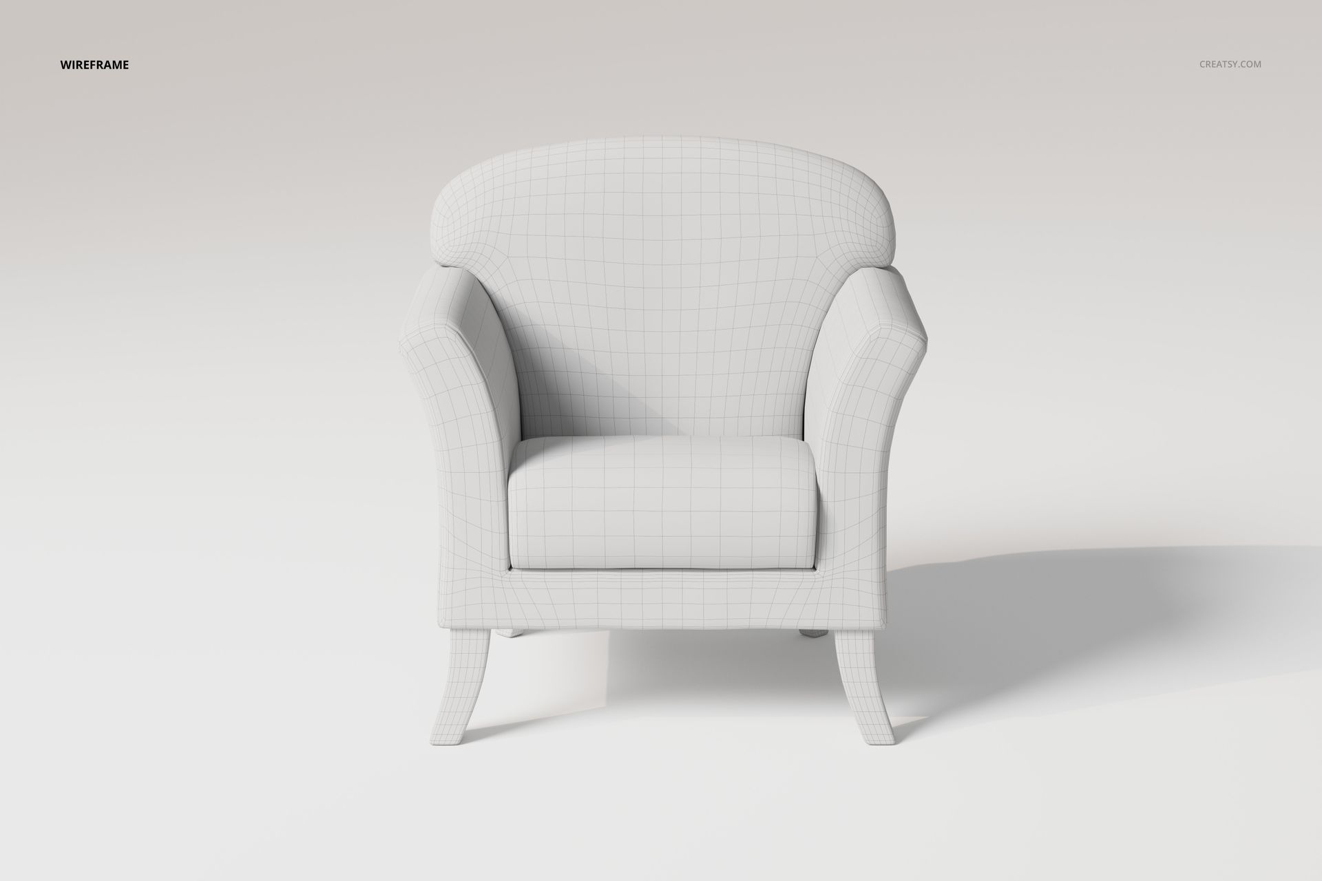 Single Seater Sofa Chair 3D Model - mockup screenshot 6