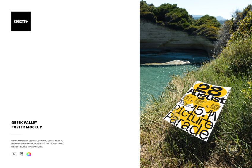 Greek Valley Poster Mockup - mockup screenshot 1