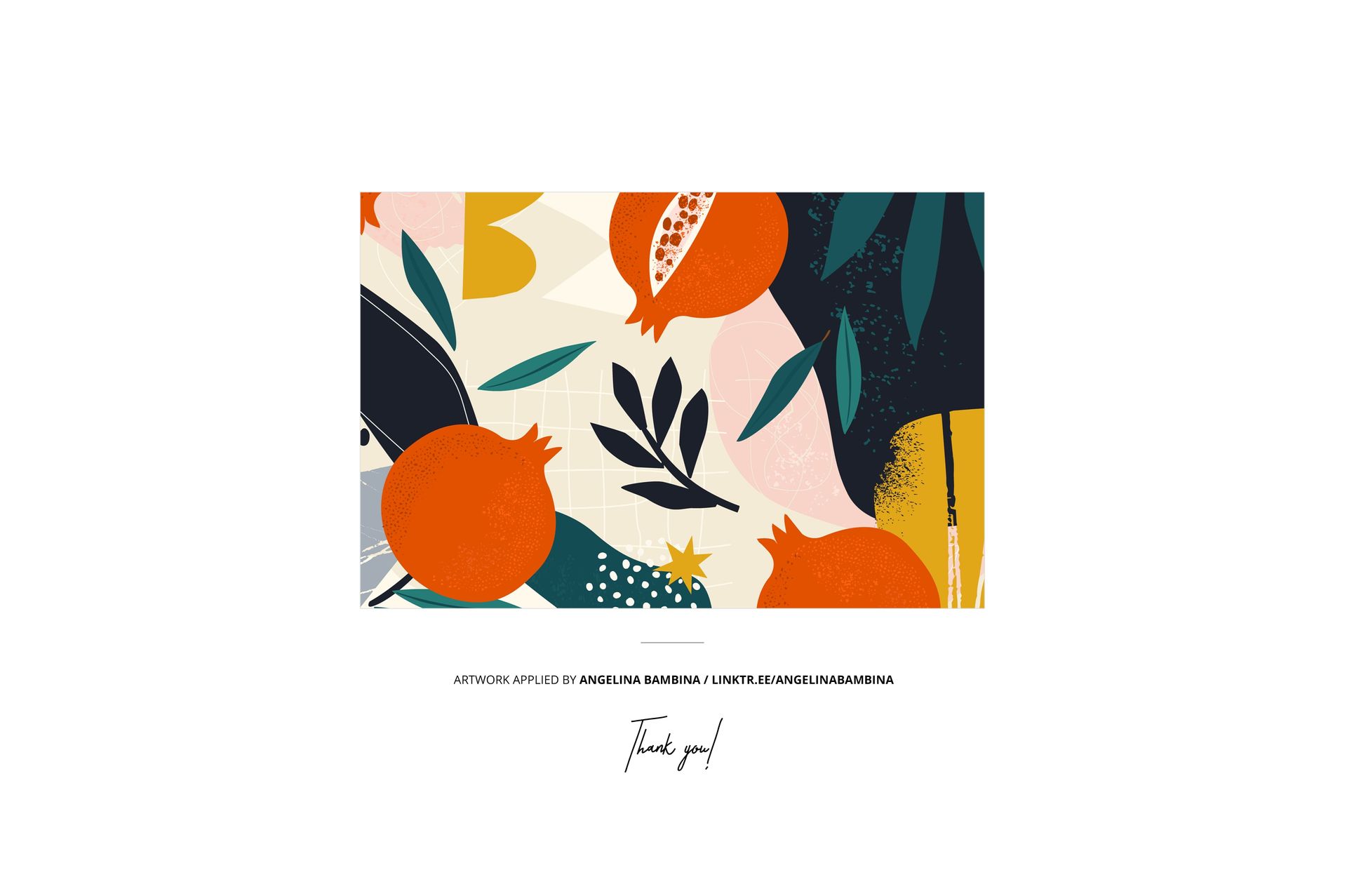 Jersey fabric swatches mockup featuring abstract fruit and leaf patterns in orange, navy, and cream colors, front view.