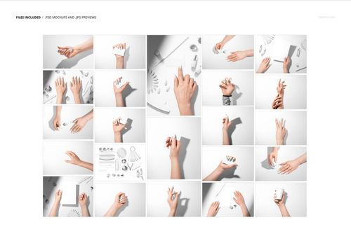 Collage of nail mockup images showing hands with manicured nails in various poses and holding different objects.