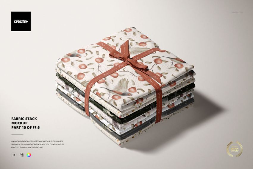 Fabric Stack Mockup (10/FFv.6) - mockup screenshot 1