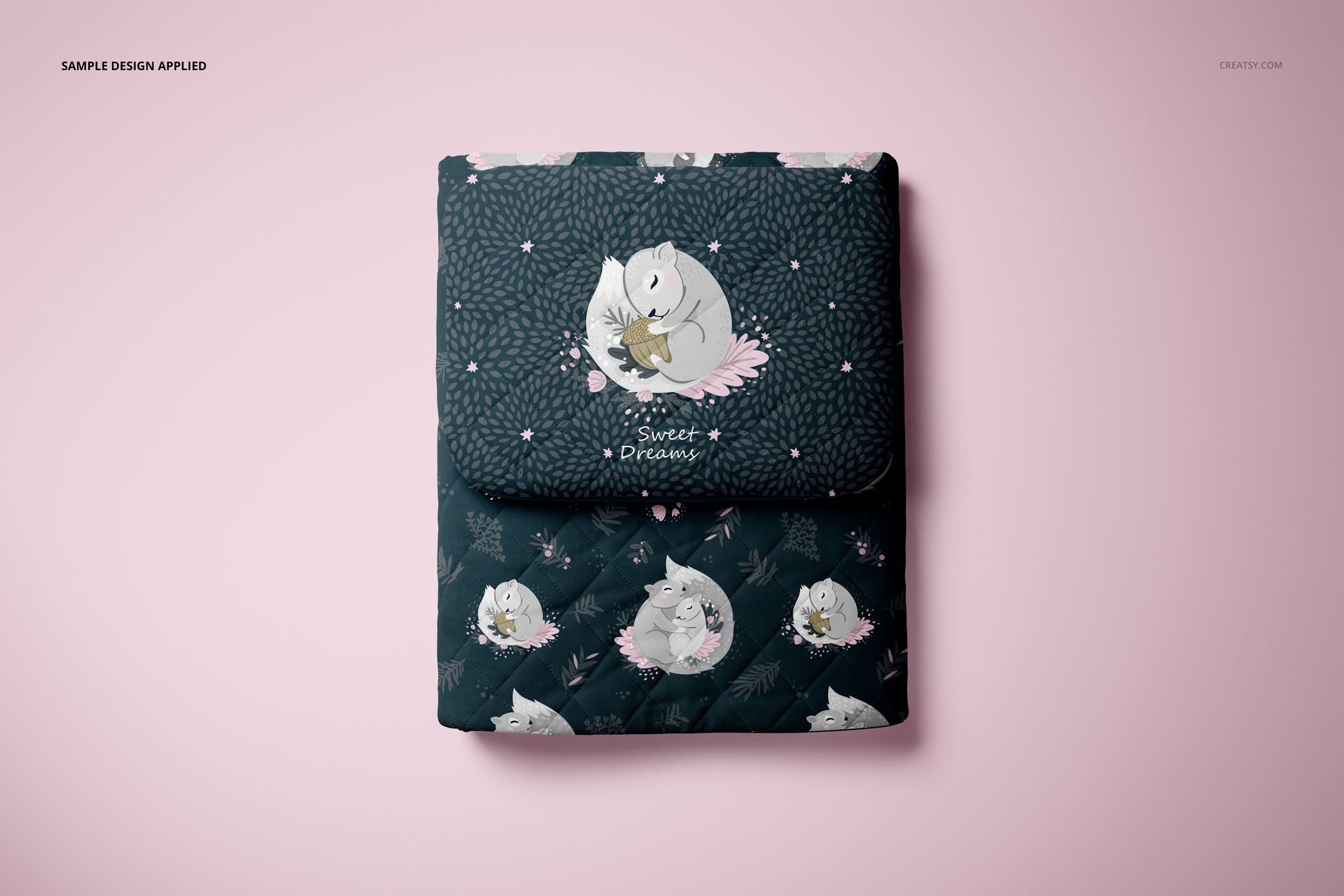 Double-sided Baby Bedding Set Mockup Set - mockup screenshot 13