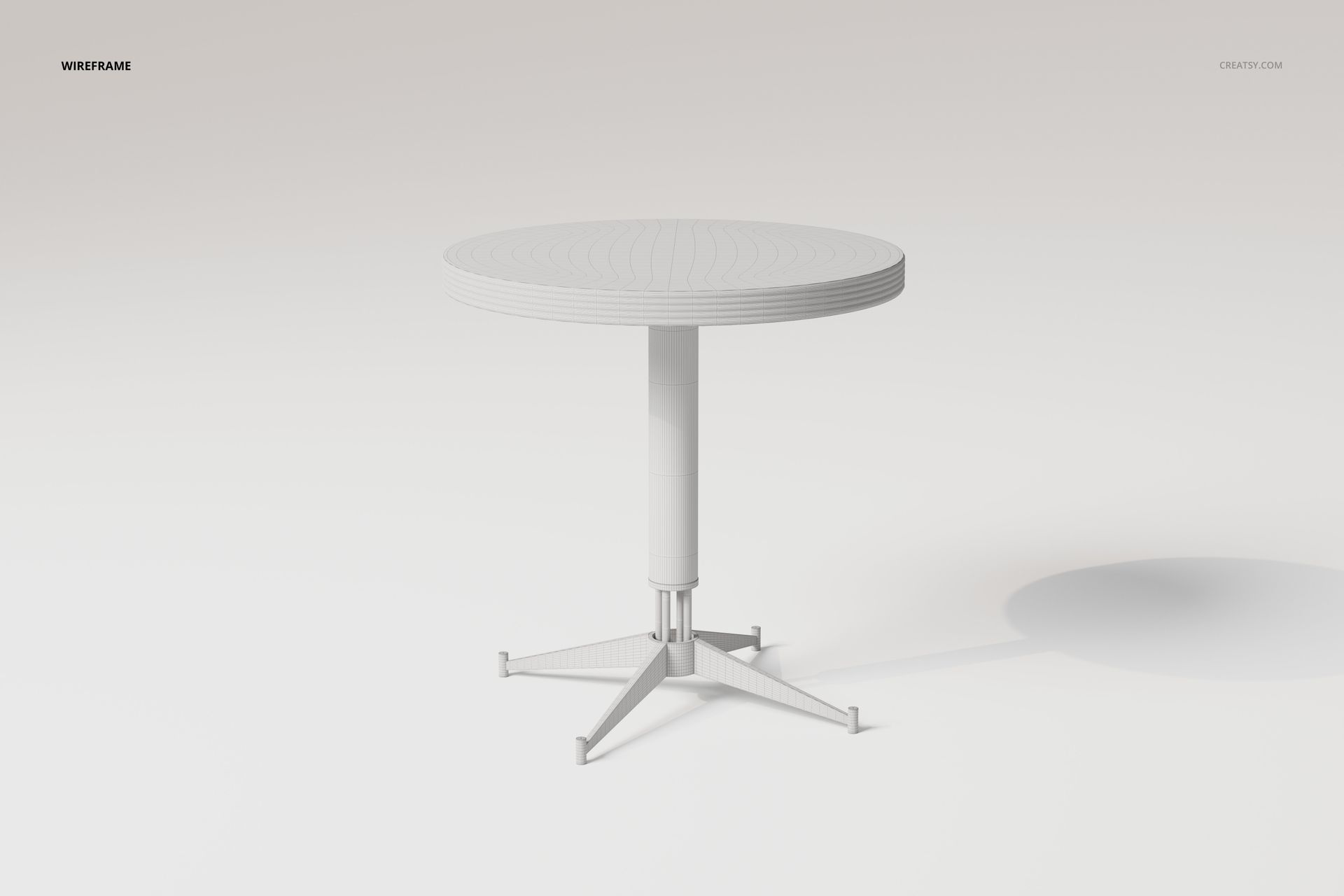 Modern Tray Table 3D Model - mockup screenshot 5