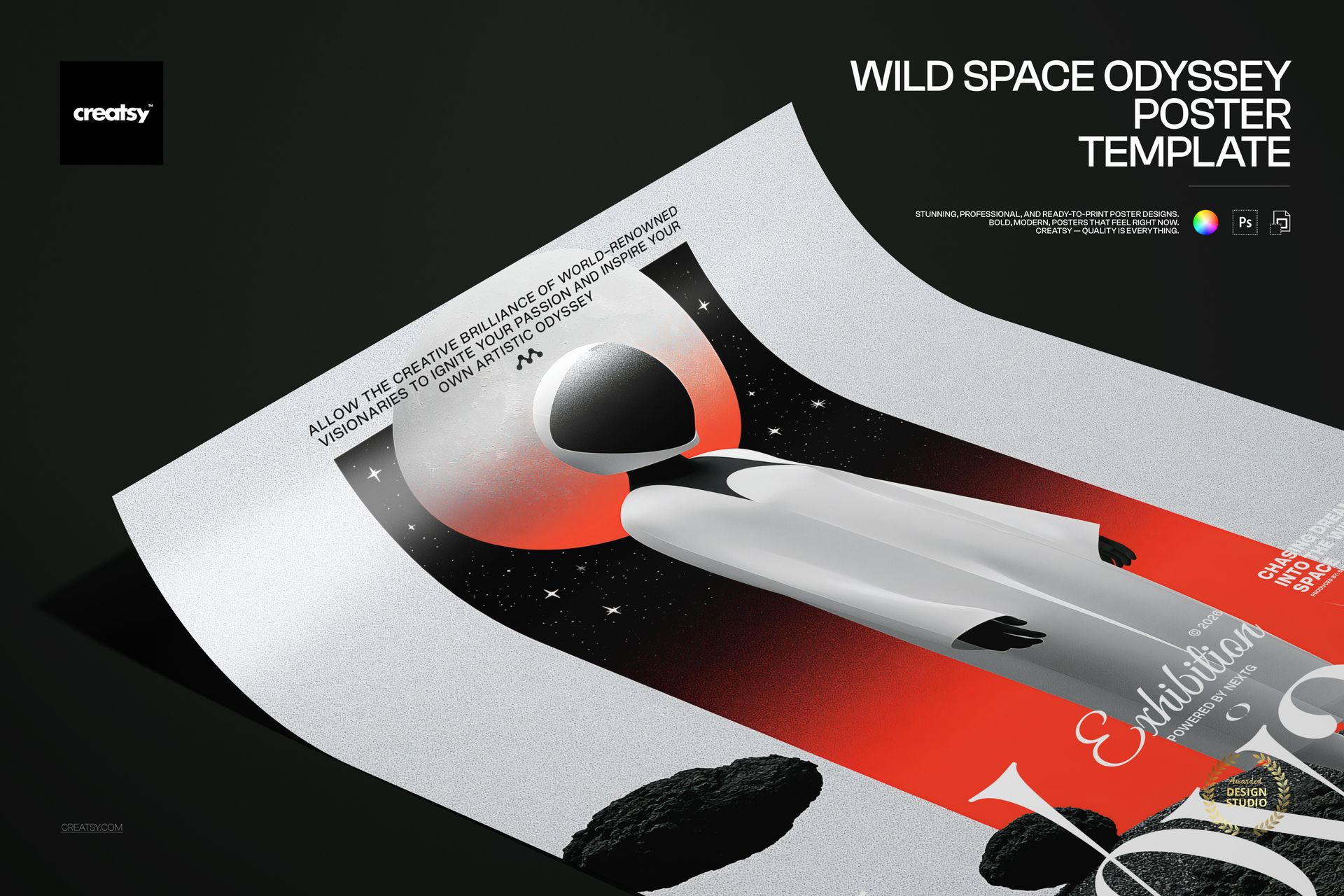 Wild Space Odyssey Poster Template