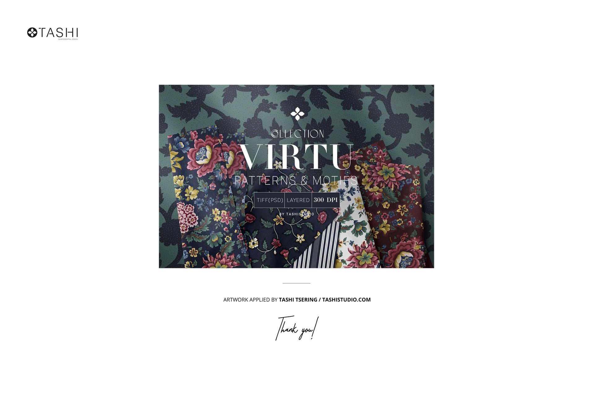 Outdoor scene showing a sofa and pillows mockup with multicolored floral designs against leafy green background.