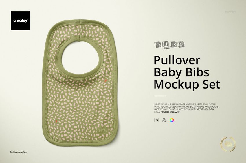 Pullover Bibs Mockup Set (1/KEv.1) - mockup screenshot 1