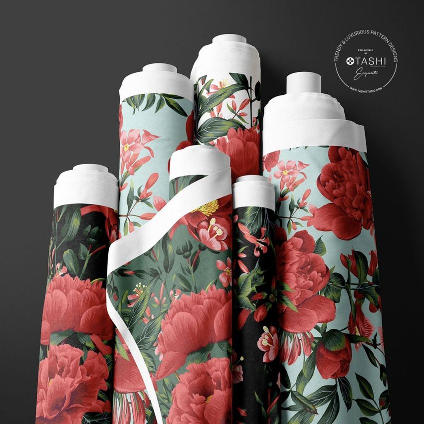 Peony Royale Pattern by Tashi Tsering - Files in Use example